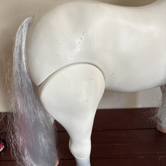 Battat Our Generation White with Purple Mane Circus Horse 20” Articulated Legs - Picture 3 of 9